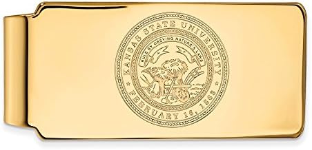 Скоба за пари с логото от Жълто злато 14 карата Стопанските щата Канзас