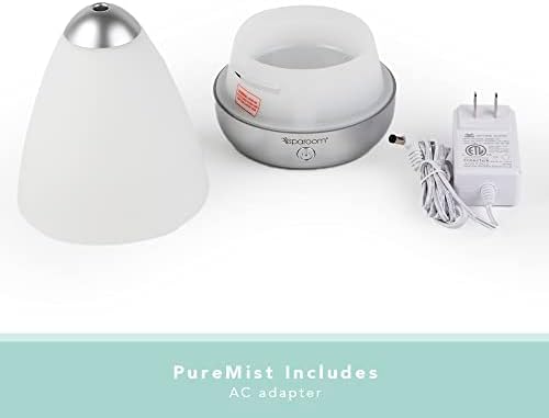 Ултразвукова Ароматерапевтични дифузор SpaRoom PureMist с Етерични Масла, за средни помещения с 7 Различни настройки на осветление