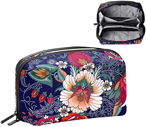 Козметични чанти, Цъфтящи Пътни козметични чанти с Цветя Модел, Многофункционални Преносими, козметични чанти за Грим, Органайзер за Пътни Косметичек за Жени